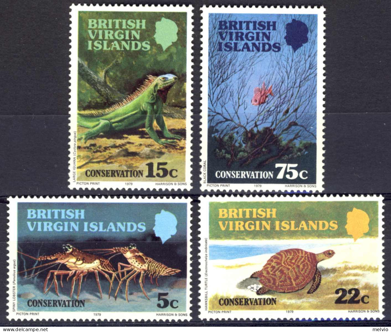 1972-Isole Vergini (MNH=**)s.4v."Conservation" - British Virgin Islands