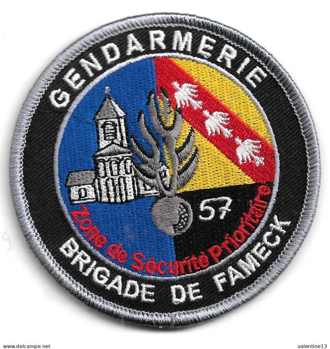 Ecusson Tissu GENDARMERIE BRIGADE DE FAMECK ZSP 57 - Police