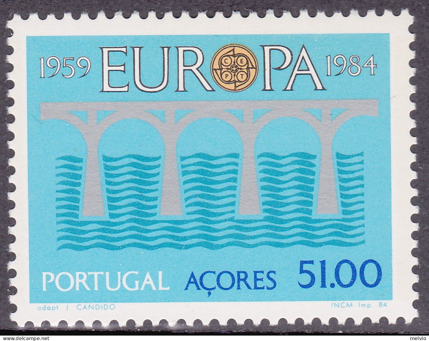 1984-Azzorre (MNH=**) S.1v."Europa CEPT" - Azores
