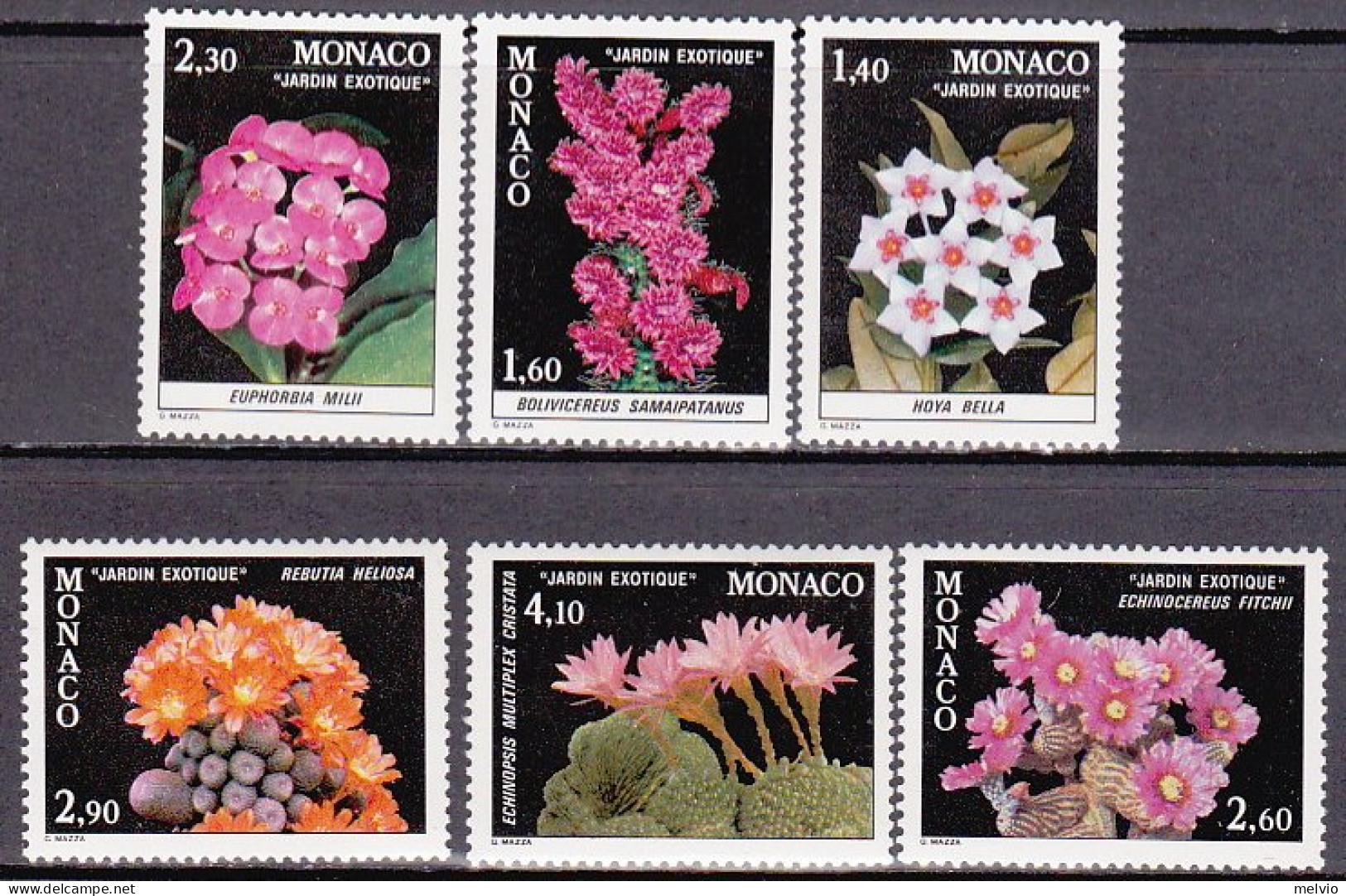 1981-Monaco (MNH=**) S.6v."Piante Da Giardino Esotico"catalogo Unificato Euro 24 - Autres & Non Classés