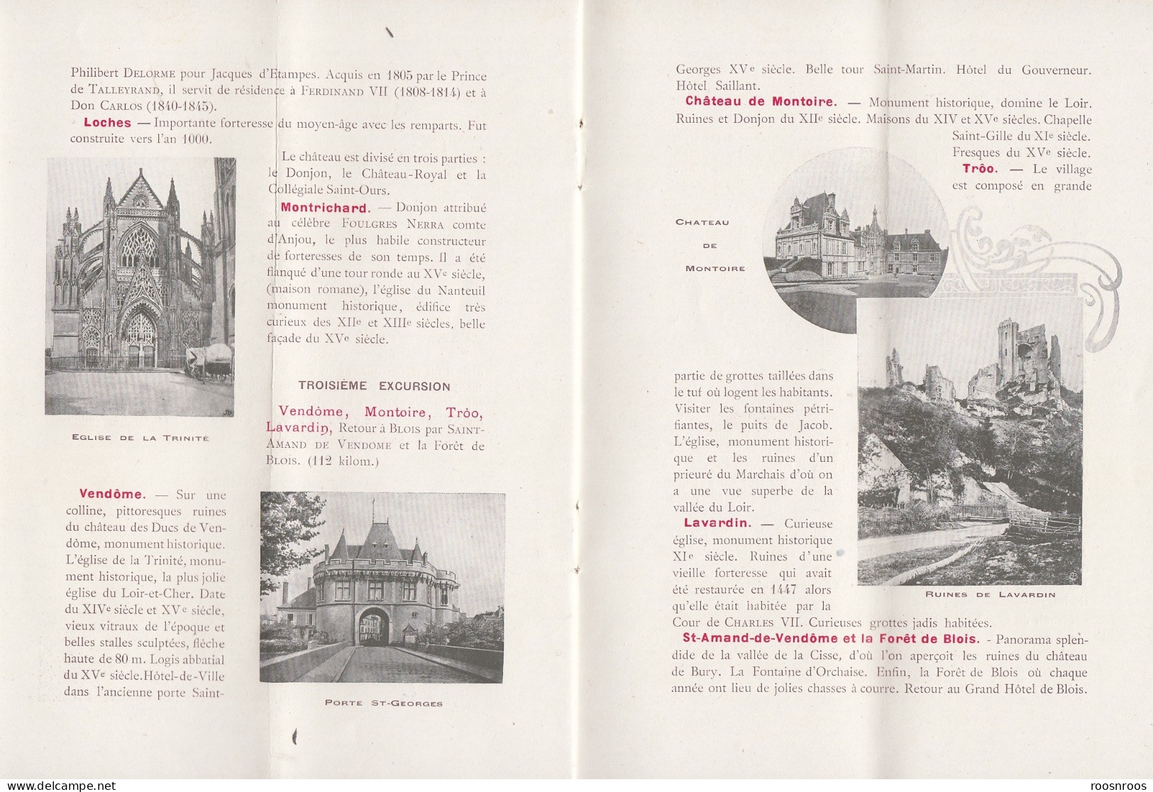 DEPLIANT TOURISTIQUE - BLOIS ET LES CHATEAUX DES BORDS DE LOIRE - EDITION DU GRAND HOTEL DE BLOIS - Toeristische Brochures