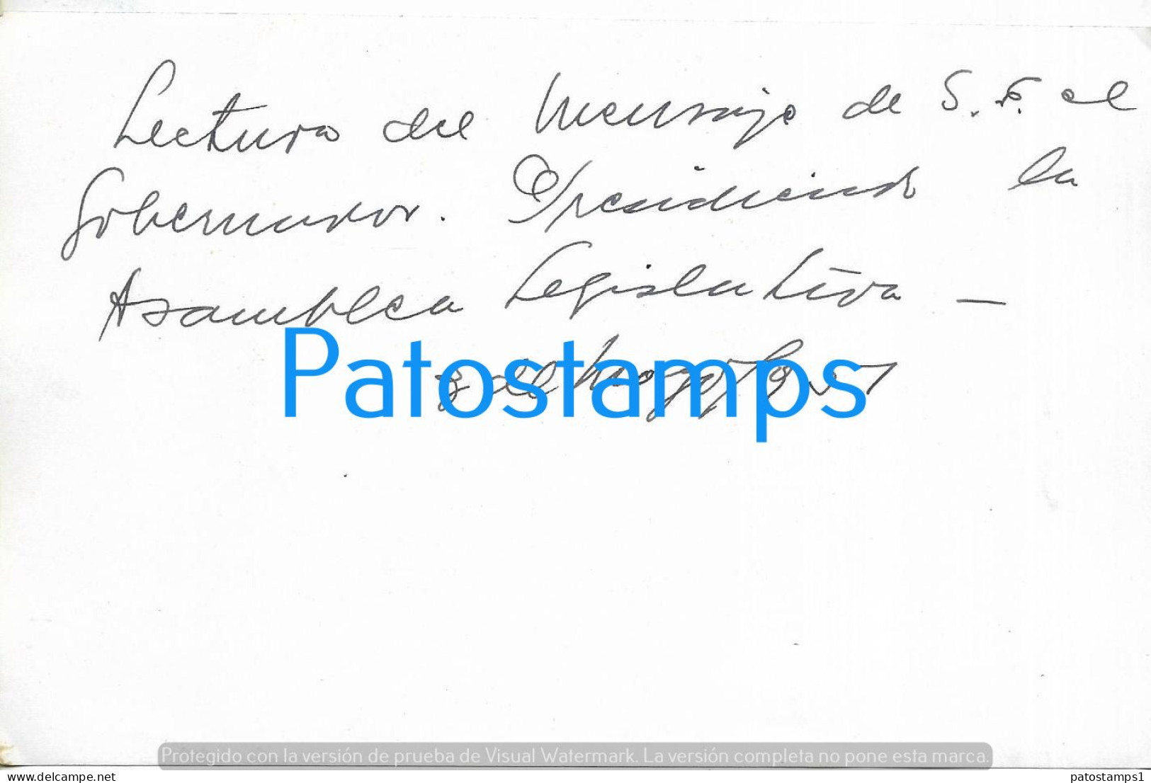 229174 ARGENTINA TUCUMAN GOBERNADOR FERNANDO RIERA 1951 ASAMBLEA LEGISLATIVA 18.5 X 11.5 PHOTO NO POSTCARD - Argentinien