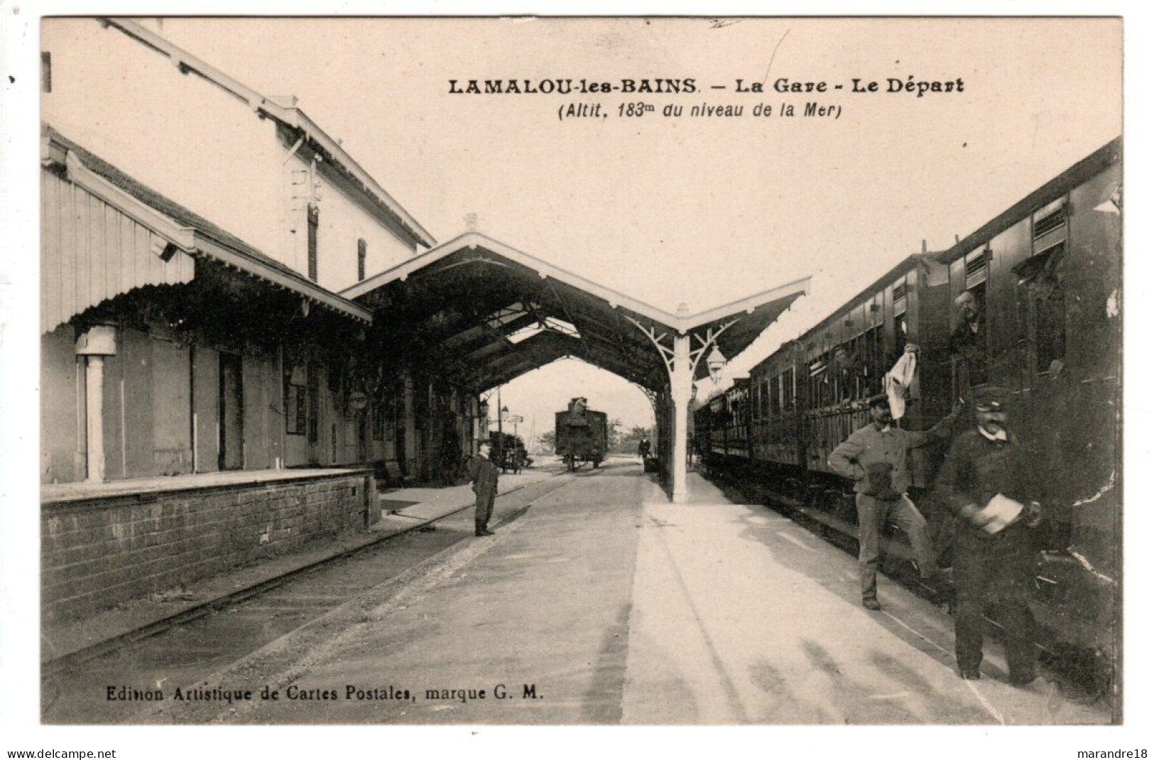 Lamalou , La Gare , Le Départ - Lamalou Les Bains