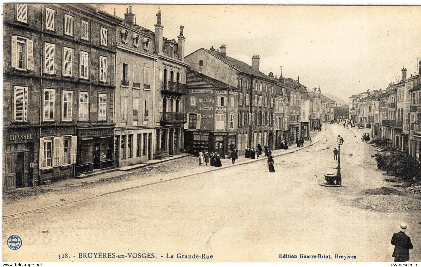 Bruyères En Vosges : Grande Rue (trace Au Dos)   ///  Ref. Mai 24 ///  BO. 88 - Bruyeres