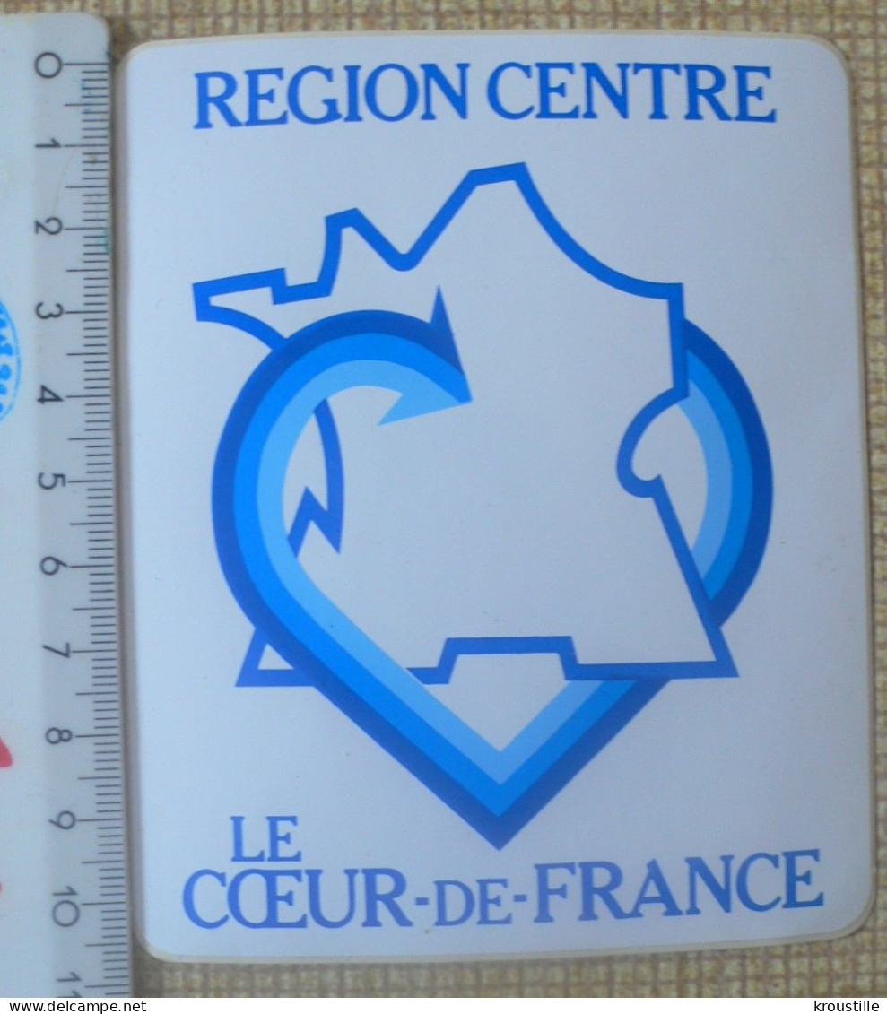 AUTOCOLLANT REGION CENTRE - LE COEUR DE FRANCE - Autocollants