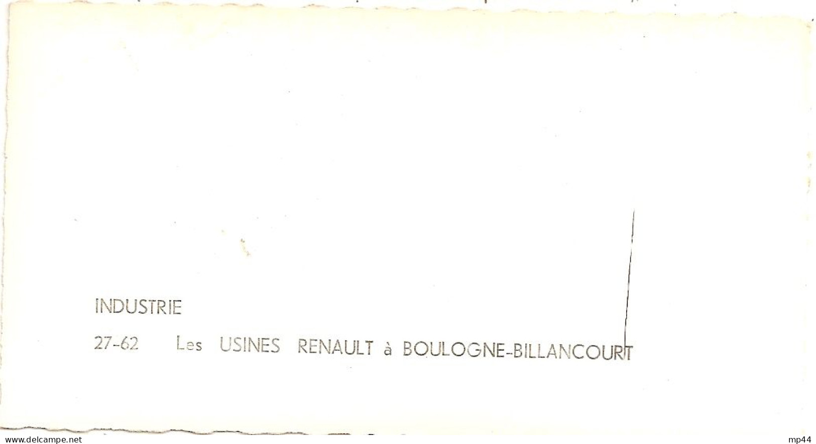 2E1 --- 92 BOULOGNE-BILLANCOURT Usines Renault - Boulogne Billancourt