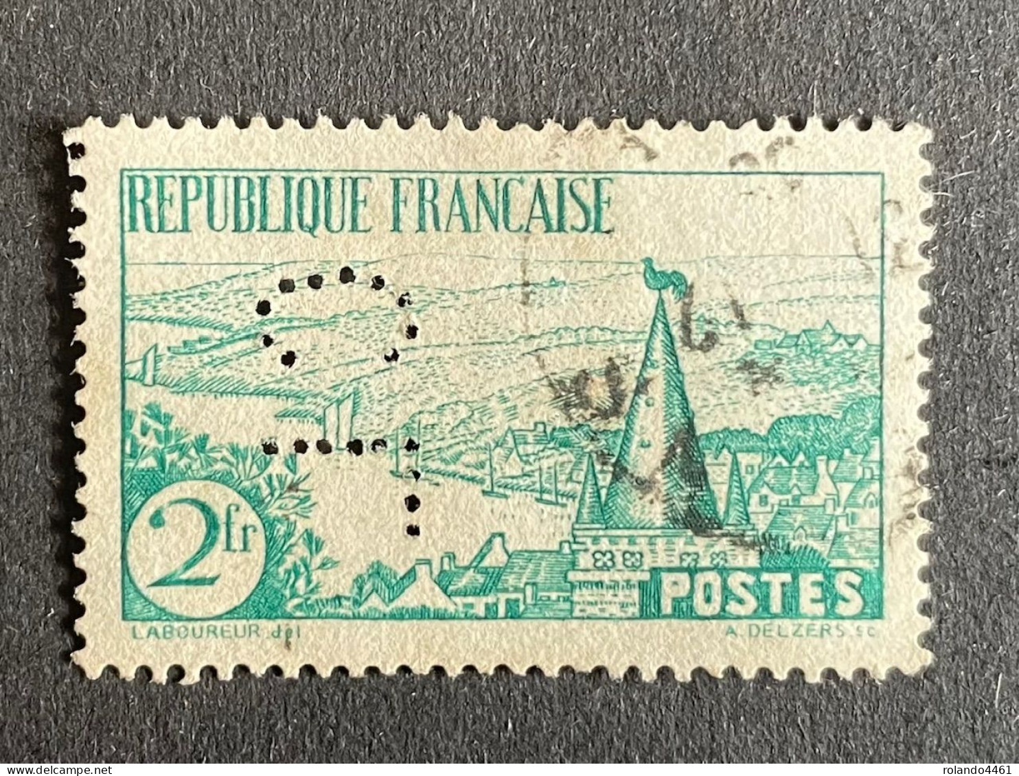 FRANCE C N° 301 1935 CL 218 Perforé Perforés Perfins Perfin !! - Autres & Non Classés