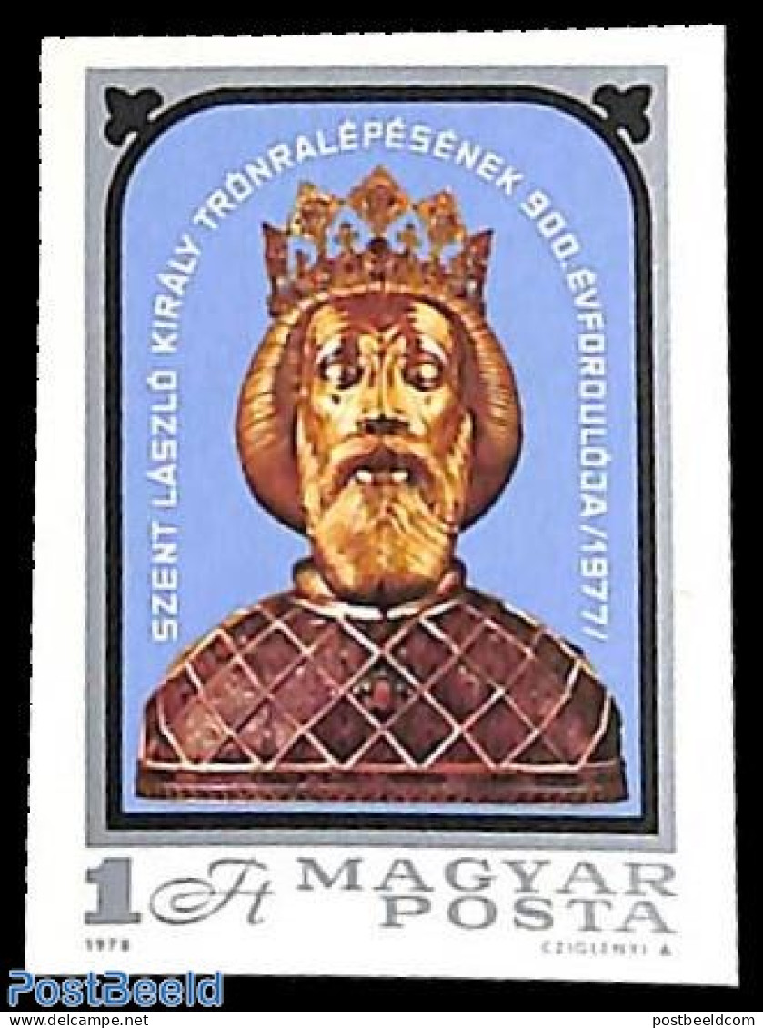 Hungary 1978 Saint Ladislauas 1v Imperforated, Mint NH - Neufs