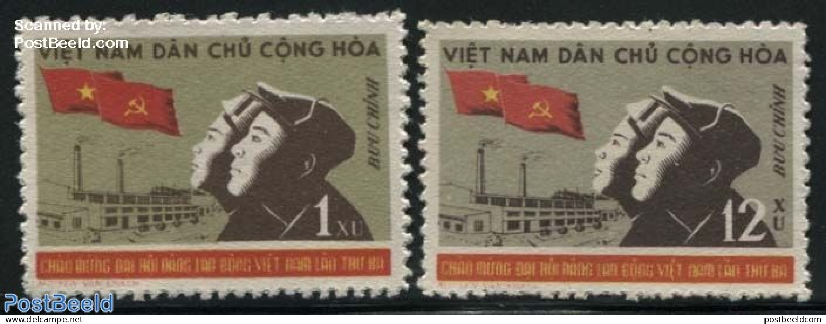 Vietnam 1960 Labour Party 2v, Mint NH - Autres & Non Classés