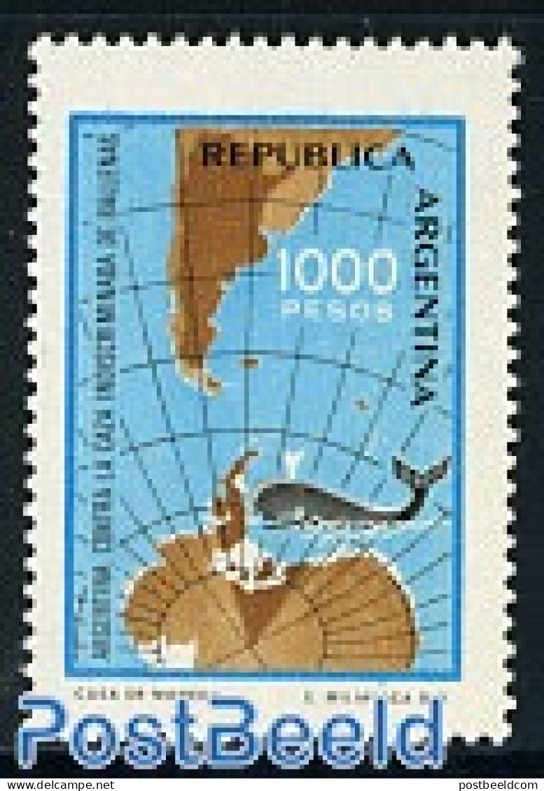 Argentina 1981 Save The Whale 1v, Mint NH, Nature - Science - Various - Sea Mammals - The Arctic & Antarctica - Maps - Ungebraucht