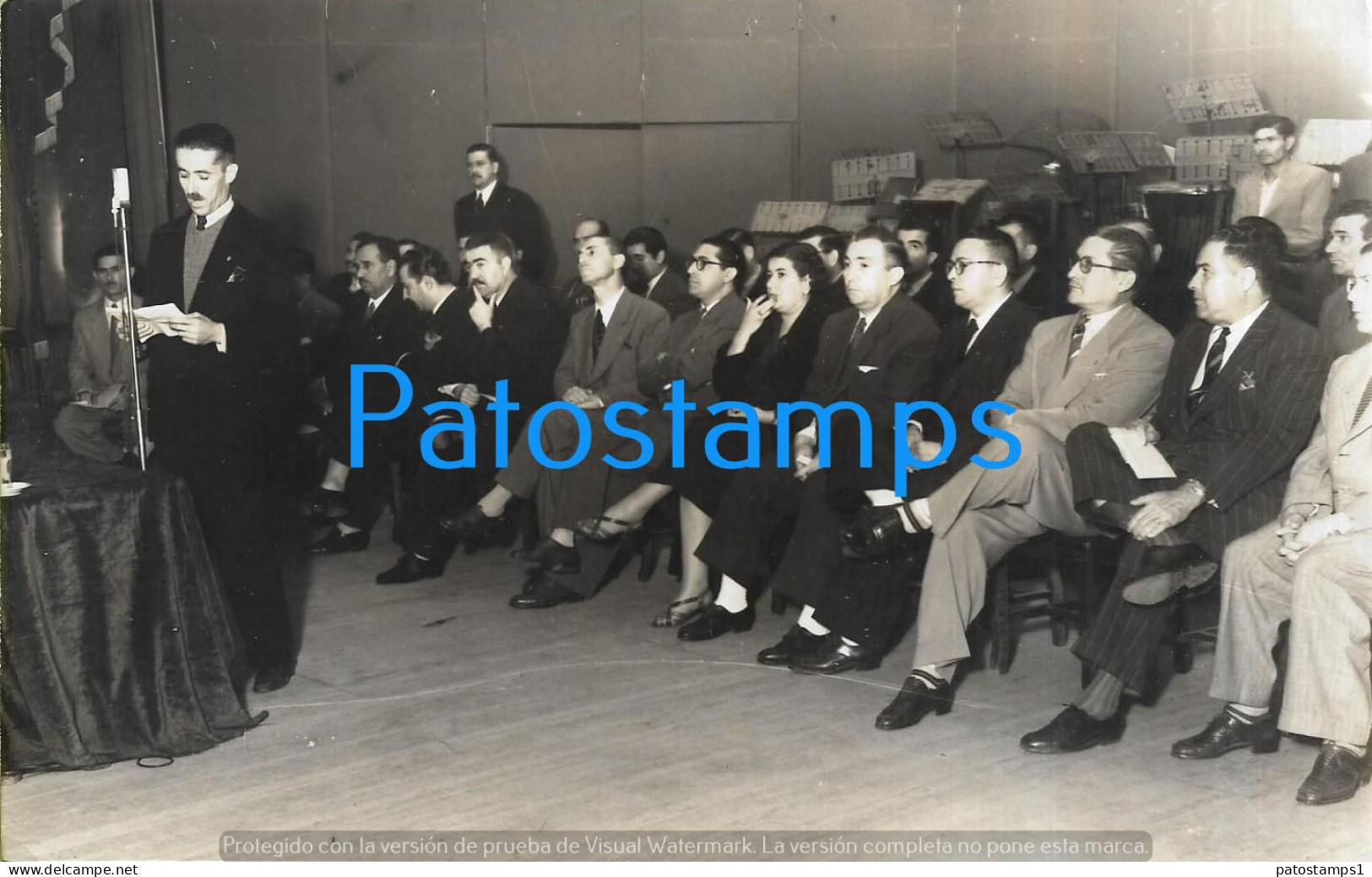 229176 ARGENTINA TUCUMAN GOBERNADOR FERNANDO RIERA 1951 ACTO SAN MARTIN SINDICATO 18.5 X 11.5 PHOTO NO POSTCARD - Argentina