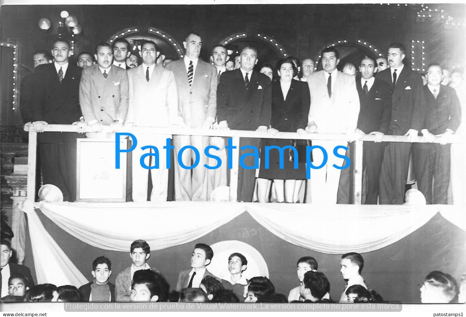 229177 ARGENTINA TUCUMAN GOBERNADOR FERNANDO RIERA 1951 FESTEJO 18.5 X 11.5 PHOTO NO POSTCARD - Argentine