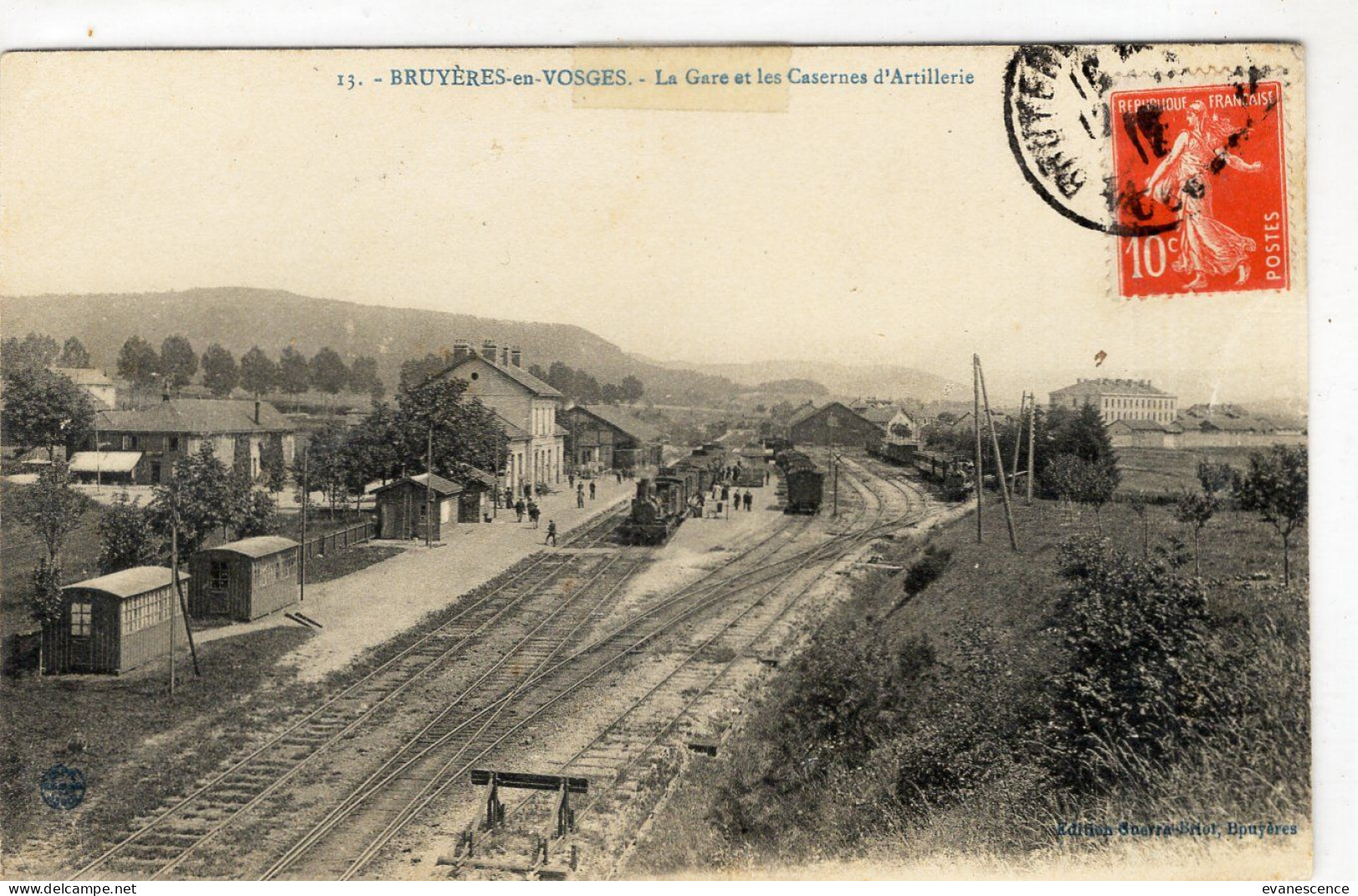 Bruyères En Vosges :  La Gare  Et Les Casernes    ///  Ref. Mai 24 ///  BO. 88 - Bruyeres