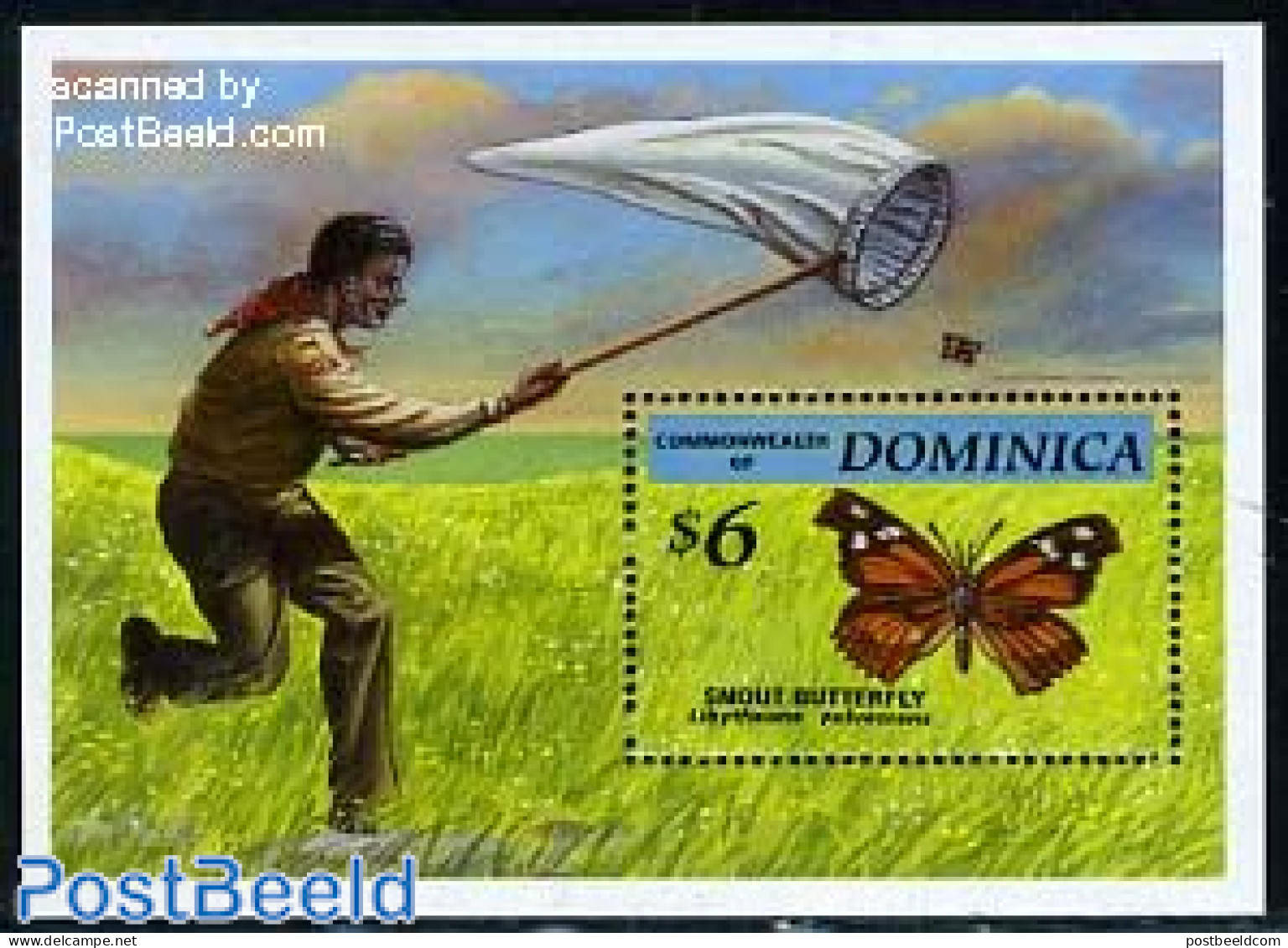 Dominica 1994 Endangered Butterflies  S/s, Mint NH, Nature - Birds - Butterflies - Dominicaine (République)