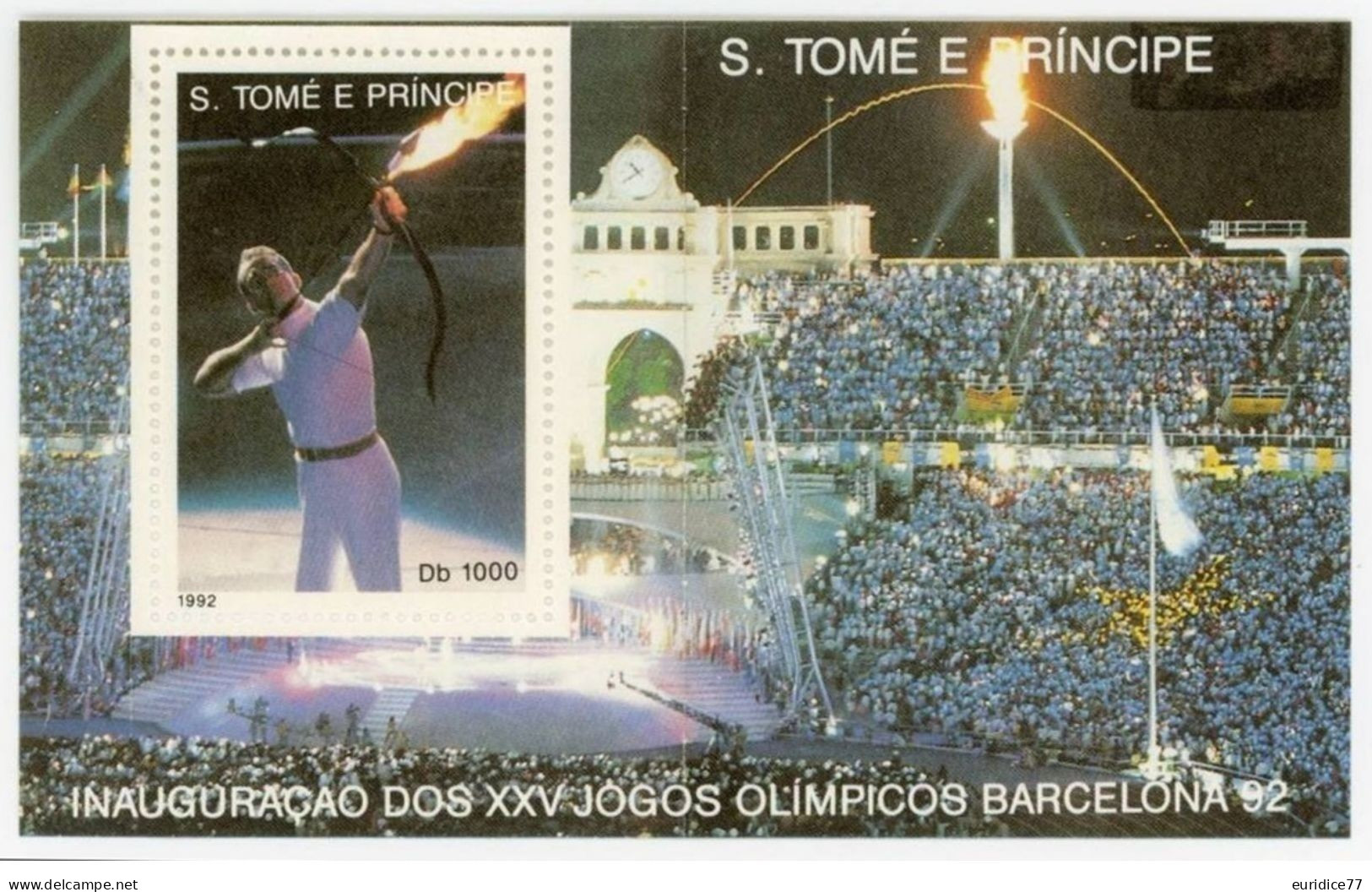 Sto. Tome & Principe 1992 - Olympic Games Barcelona 92 Gold Mnh** - Summer 1992: Barcelona