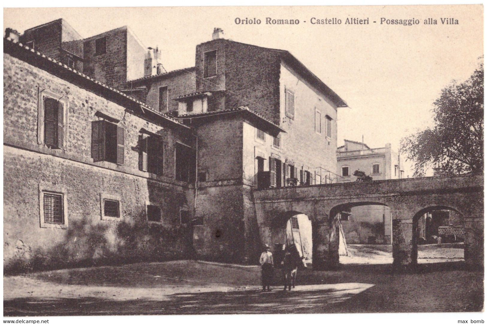 1940 ORIOLO ROMANO 4 CASTELLO ALTIERI - PASSAGGIO ALLA VILLA   VITERBO - Viterbo