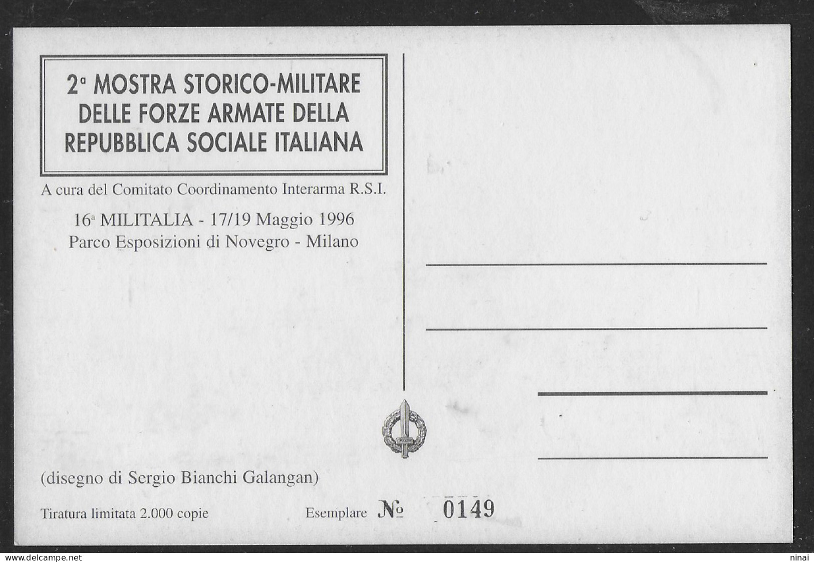 MOSTRA DELLE FORZE ARMATE REPUBBLICA  SOCIALE ITALIANA C1479A - Otros & Sin Clasificación