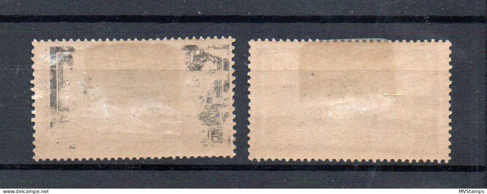France Post In Dedeagh 1893 Old Definitive Stamps (Michel 5/6) MLH - Ungebraucht