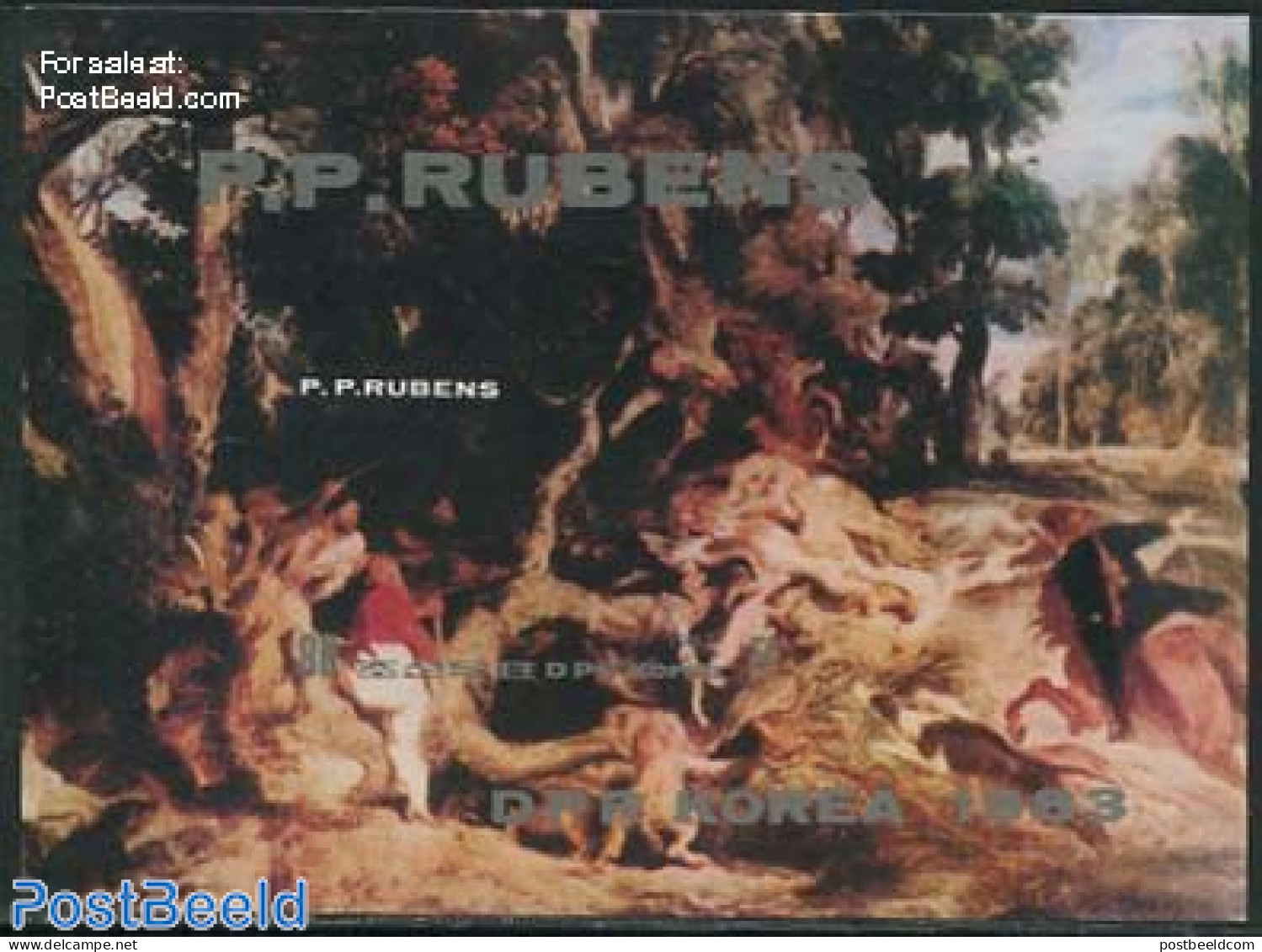 Korea, North 1983 Rubens Painting S/s, Imperforated, Mint NH, Paintings - Rubens - Corée Du Nord