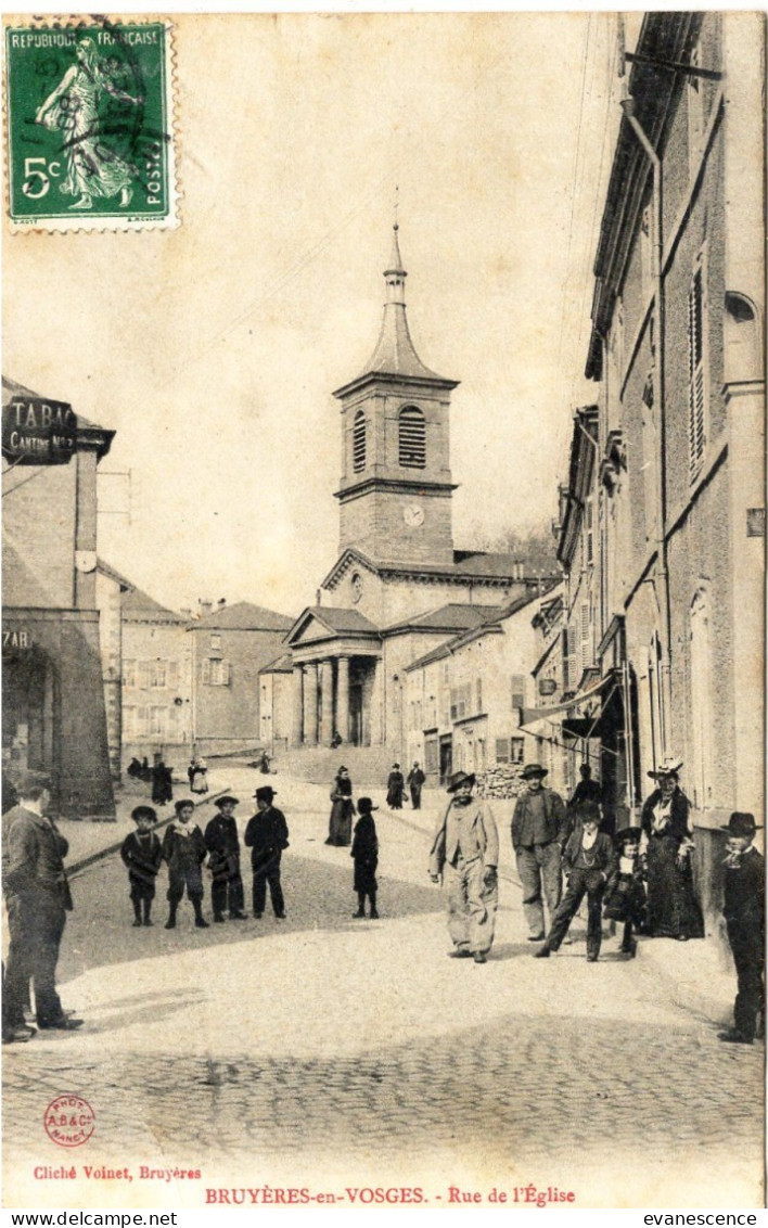 Bruyères En Vosges :  Rue De L'église    ///  Ref. Mai 24 ///  BO. 88 - Bruyeres