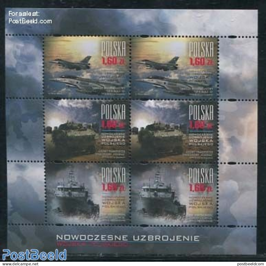 Poland 2013 Modern Army Transport M/s, Mint NH, History - Transport - Militarism - Aircraft & Aviation - Ships And Boats - Ungebraucht