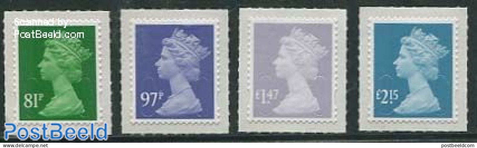 Great Britain 2014 Definitives, Machin 4v S-a, Mint NH - Unused Stamps