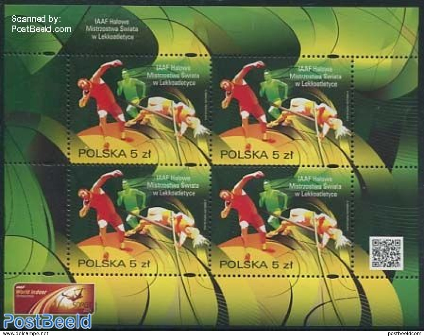 Poland 2014 Indoor Athletics M/s, Mint NH, Sport - Athletics - Sport (other And Mixed) - Neufs