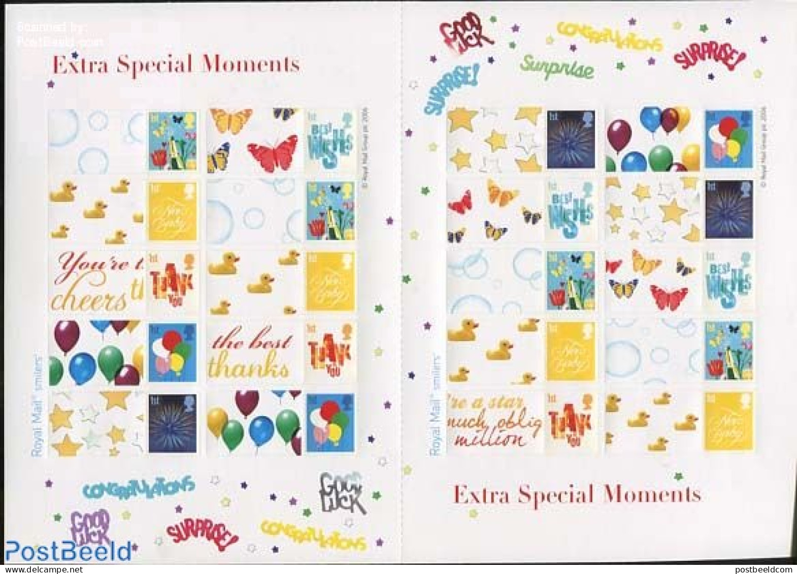 Great Britain 2006 Extra Special Moments, Label Sheet, Mint NH, Nature - Butterflies - Ongebruikt
