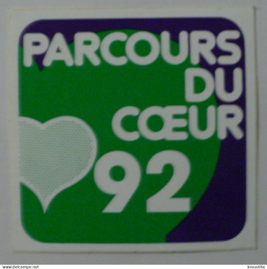 AUTOCOLLANT PARCOURS DU COEUR 92 - Autocollants