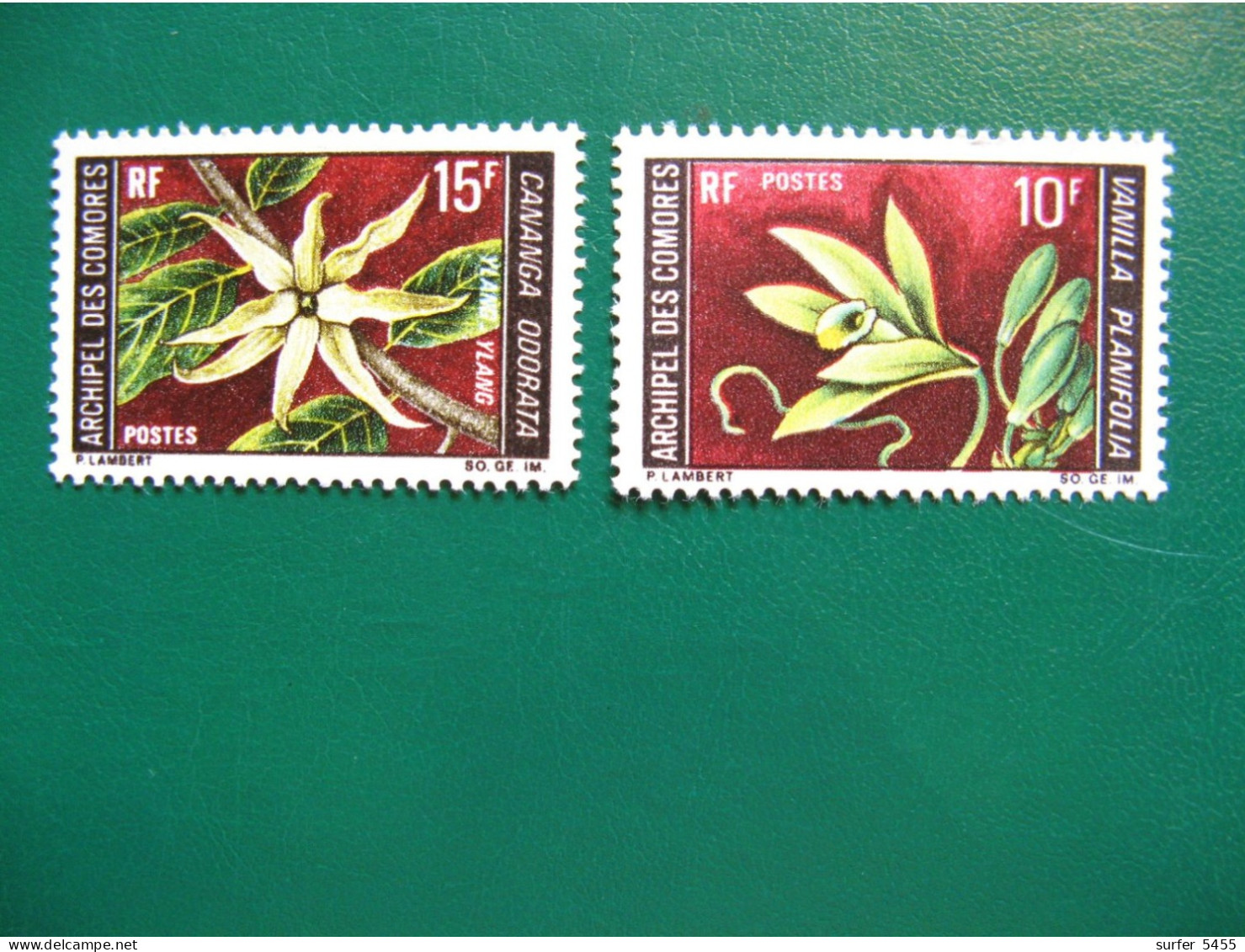 COMORES YVERT POSTE ORDINAIRE N° 53/54 TIMBRES NEUFS** LUXE COTE 5,50 EUROS - Unused Stamps