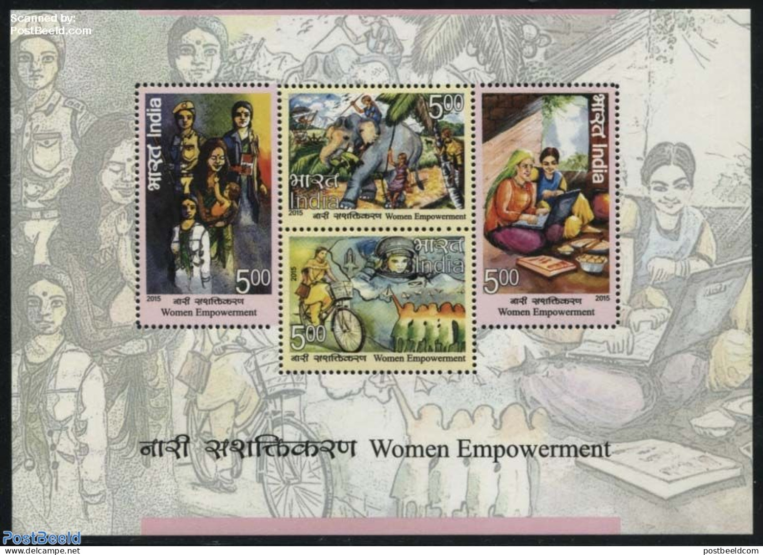 India 2015 Women Empowerment S/s, Mint NH, Health - History - Nature - Science - Sport - Transport - Various - Health .. - Neufs