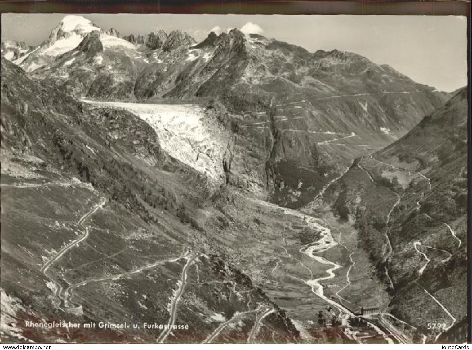 11303224 Furkapass Furkablick Auf Rhonegletscher Grimsel Furkastrasse Feldpost F - Otros & Sin Clasificación