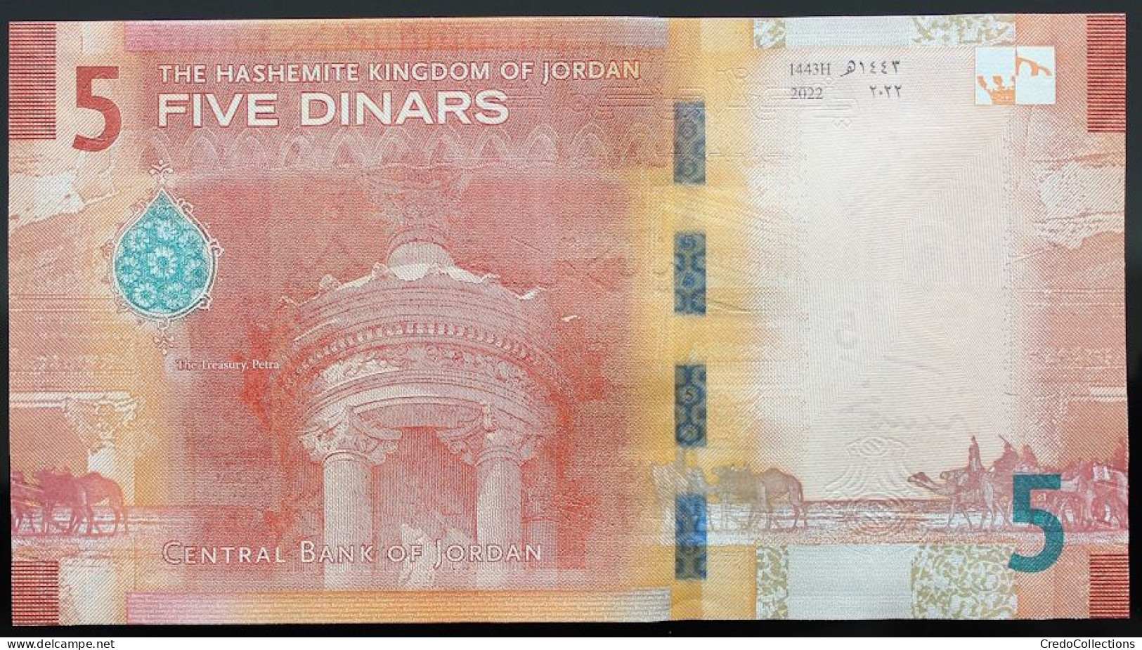 Jordanie - 5 Dinars - 2022 - PICK 40 - NEUF - Jordanië