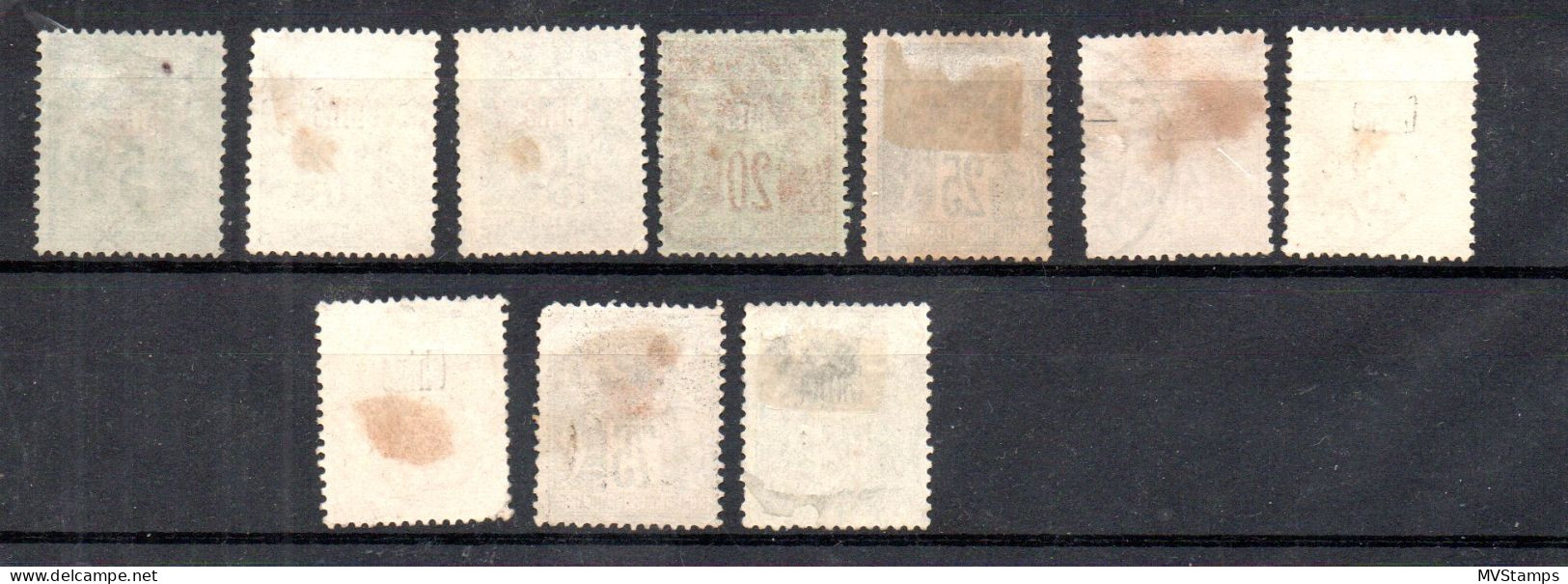 France Post In China 1894/1900 Old Definitive Sage Stamps (Michel 1/10) Used - Gebraucht