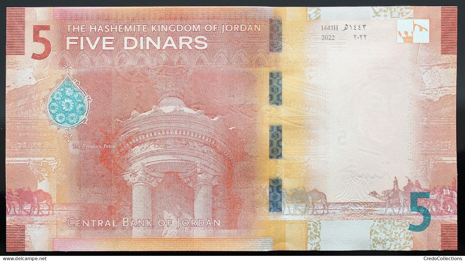 Jordanie - 5 Dinars - 2022 - PICK 40 - NEUF - Jordanië