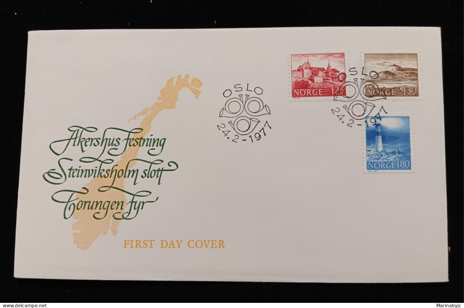 C) 1977. NORWAY. FDC. CELEBRATION OF AKERSHUS STEINVIKSHOLM CASTLE. XF - Andere-Europa