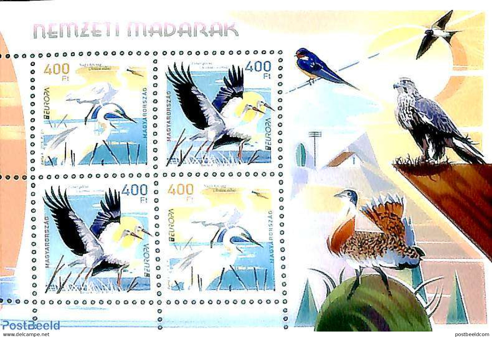 Hungary 2019 Europa, Birds S/s, Mint NH, History - Nature - Europa (cept) - Birds - Ungebraucht
