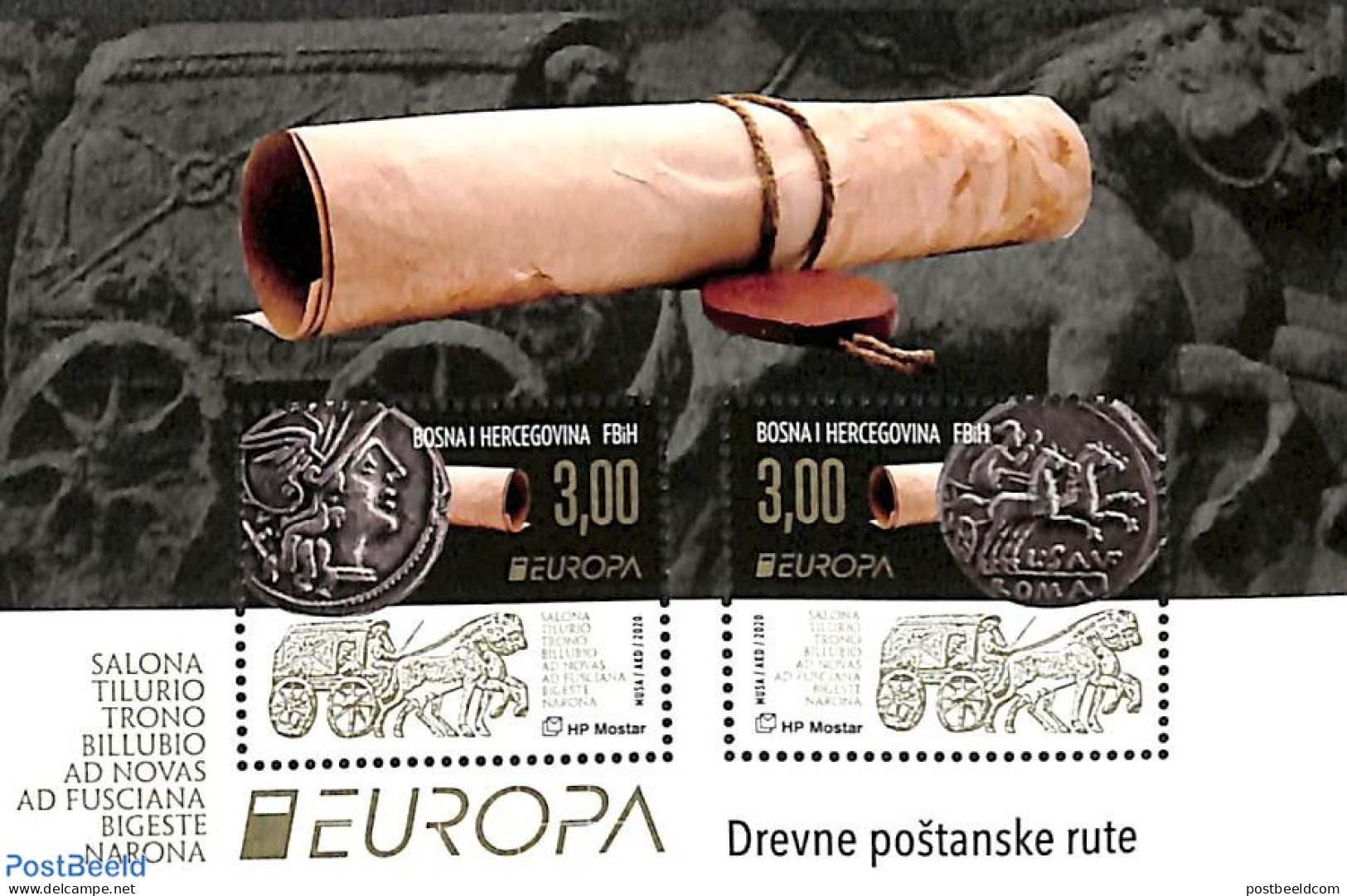 Bosnia Herzegovina - Croatic Adm. 2020 Europa, Old Postal Roads S/s, Mint NH, History - Nature - Various - Europa (cep.. - Poste