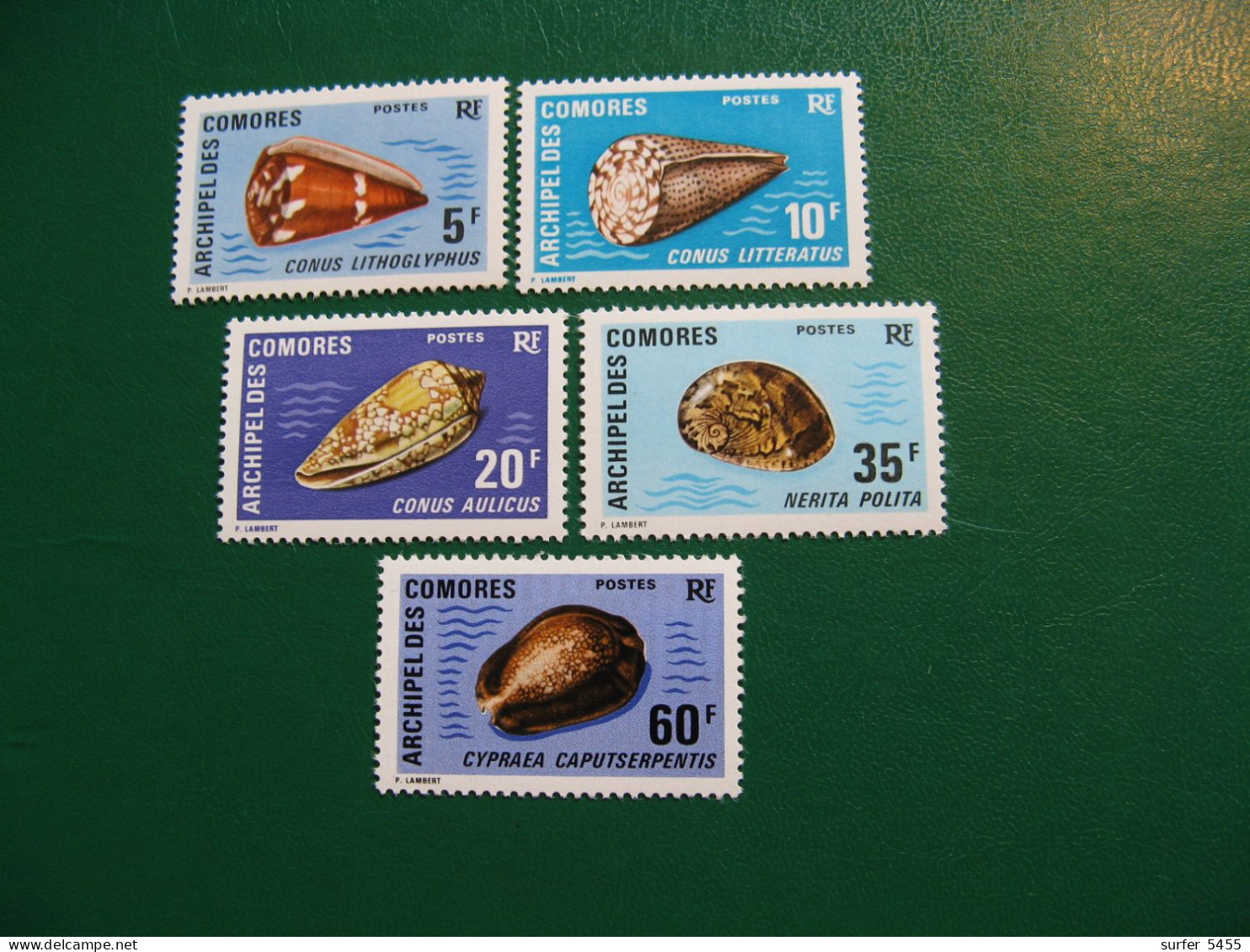 COMORES YVERT POSTE ORDINAIRE N° 72/76 TIMBRES NEUFS** LUXE COTE 30,00 EUROS - Unused Stamps