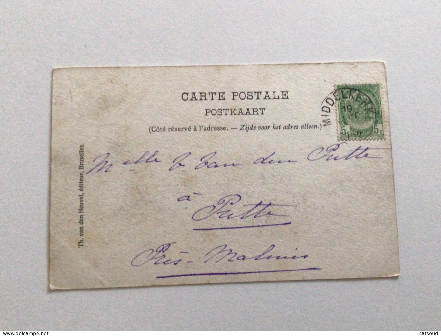 Carte Postale Ancienne (1902) Middelkerke Partie De La Digue - Middelkerke
