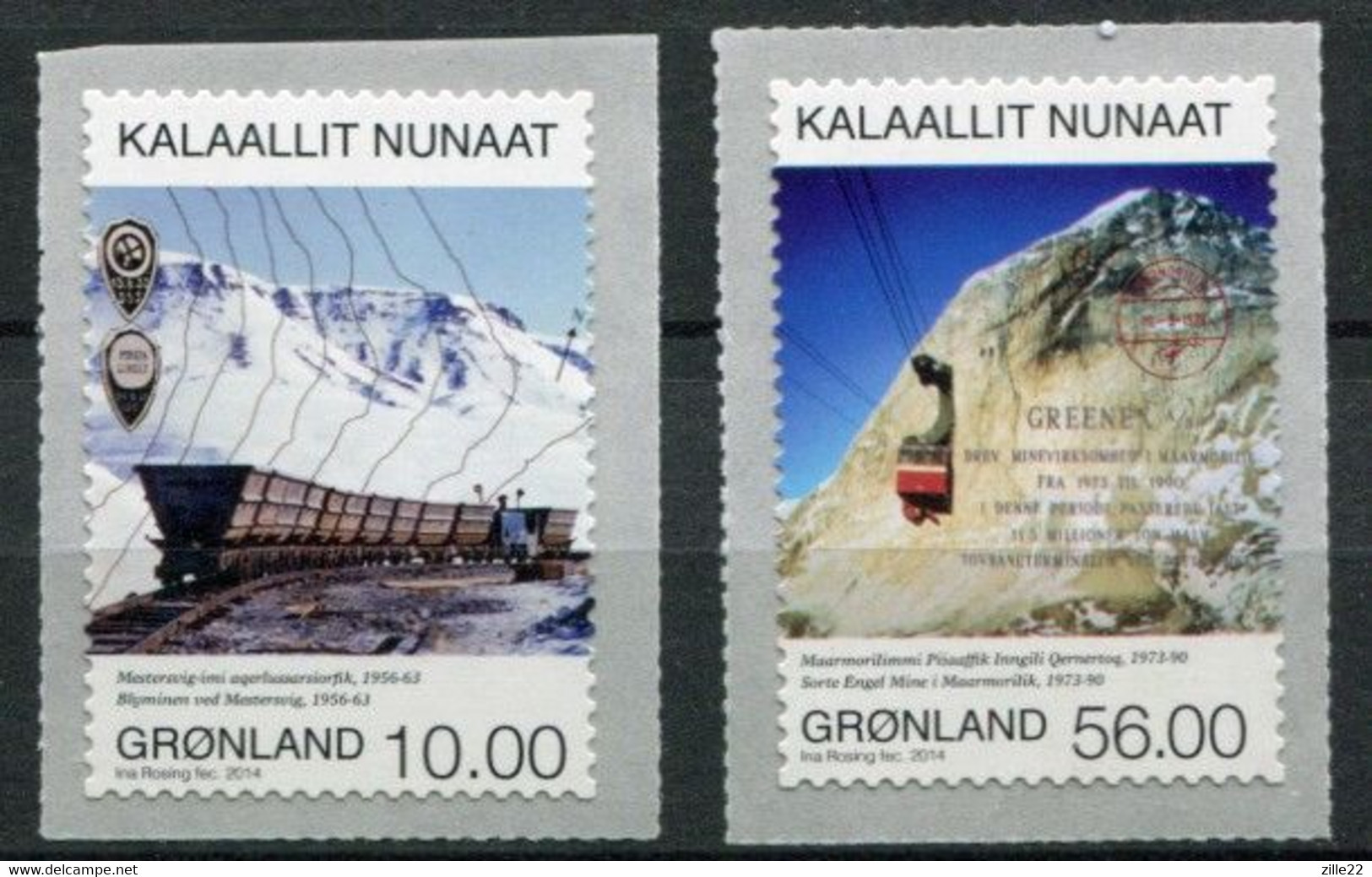 Grönland Greenland Mi# 665-6 Postfrisch/MNH - Mining - Neufs