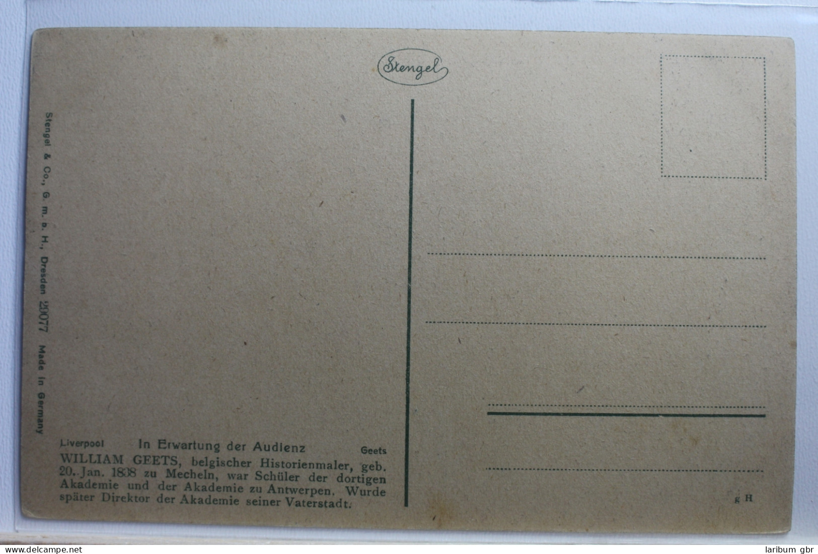 AK Liverpool In Erwartung Der Audienz - William Geets Ungebraucht #PE630 - Andere & Zonder Classificatie