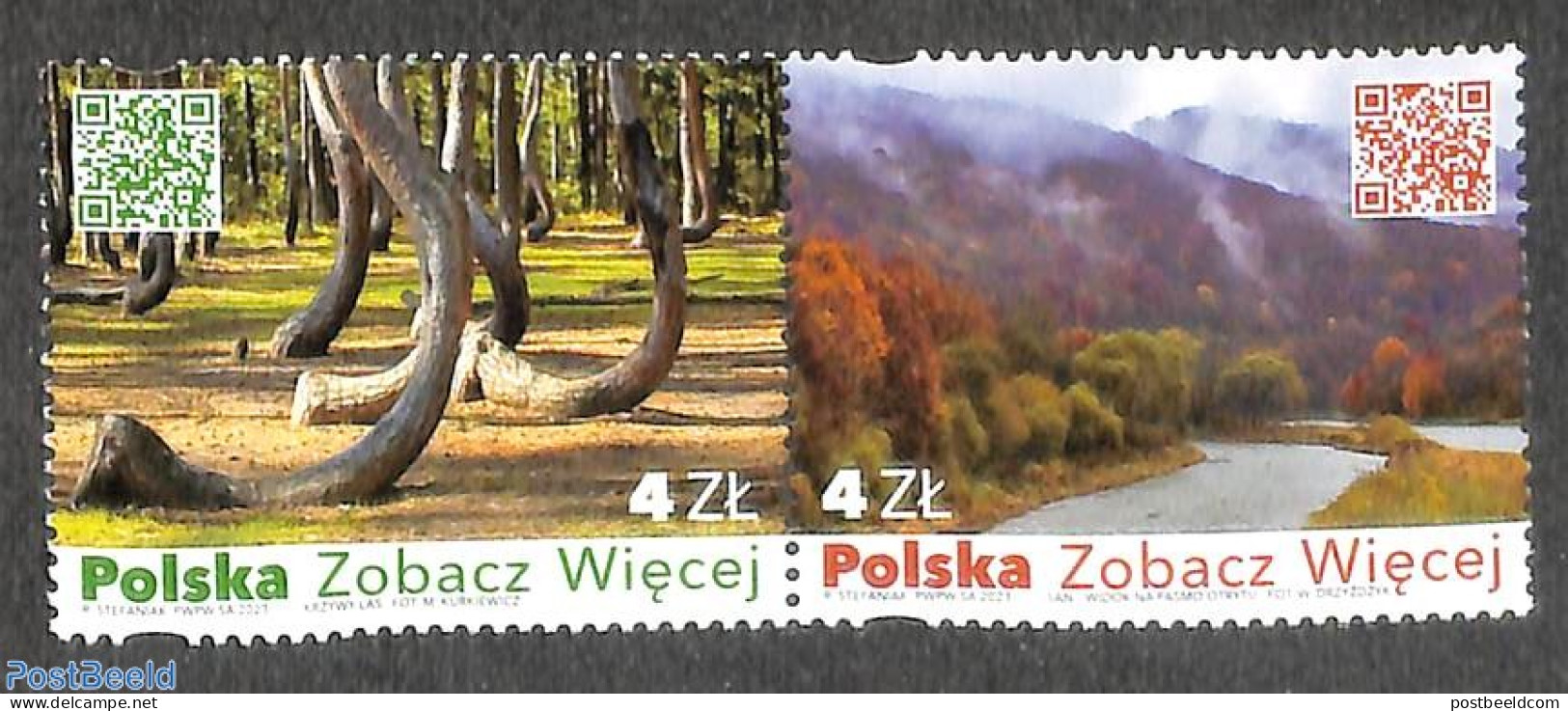 Poland 2023 Tourism 2v [:], Mint NH, Nature - Various - Trees & Forests - Tourism - Unused Stamps