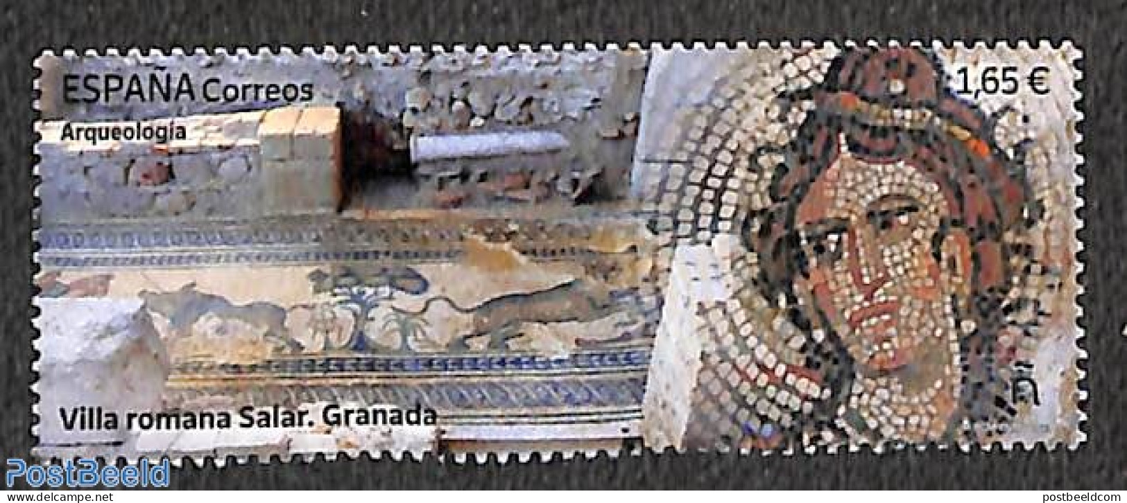 Spain 2023 Villa Romana Salar Granada 1v, Mint NH, History - Archaeology - Art - Mosaics - Ungebraucht