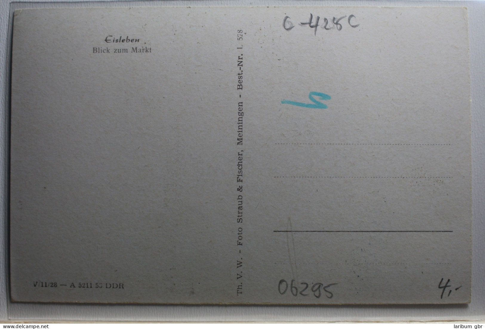 AK Eisleben Blick Zum Markt Ungebraucht #PE885 - Other & Unclassified