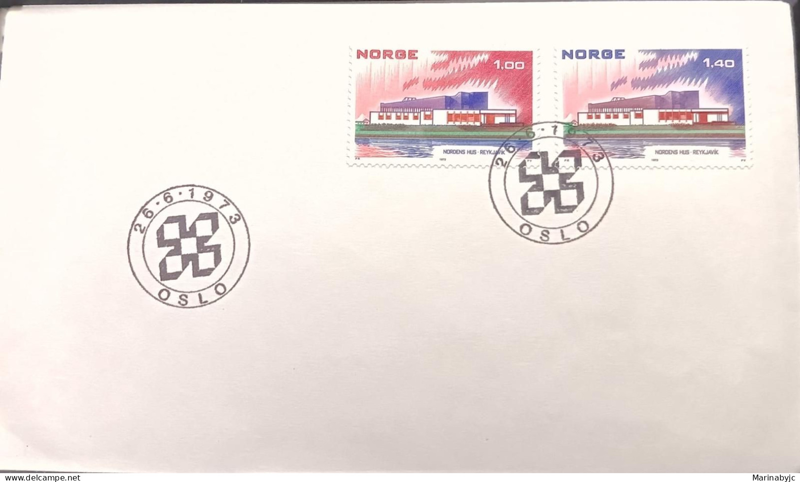 C) 1973. NORWAY. FDC. THE NORTH HOUSE. XF - Europe (Other)