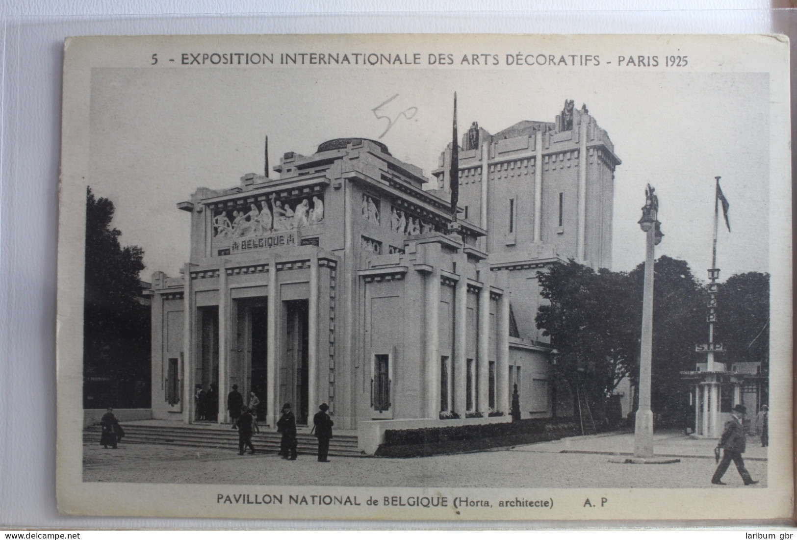AK Paris Pavillon National De Belgique -Horta, Achitecte 1925 Ungebraucht #PF592 - Autres & Non Classés