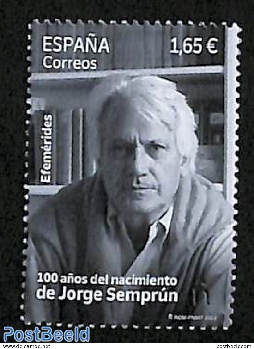 Spain 2023 Jorge Semprun 1v, Mint NH, Art - Authors - Nuevos