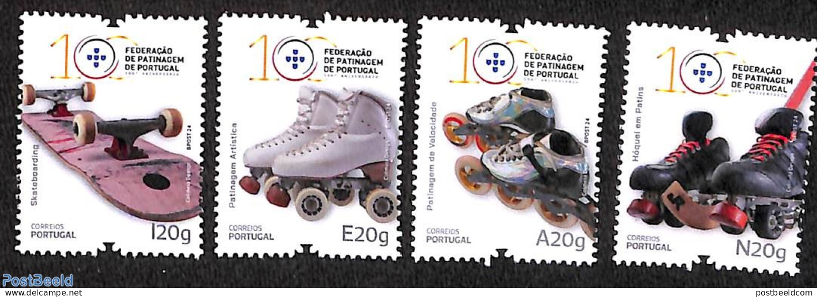 Portugal 2024 Skating Federation 4v, Mint NH, Sport - Skating - Neufs
