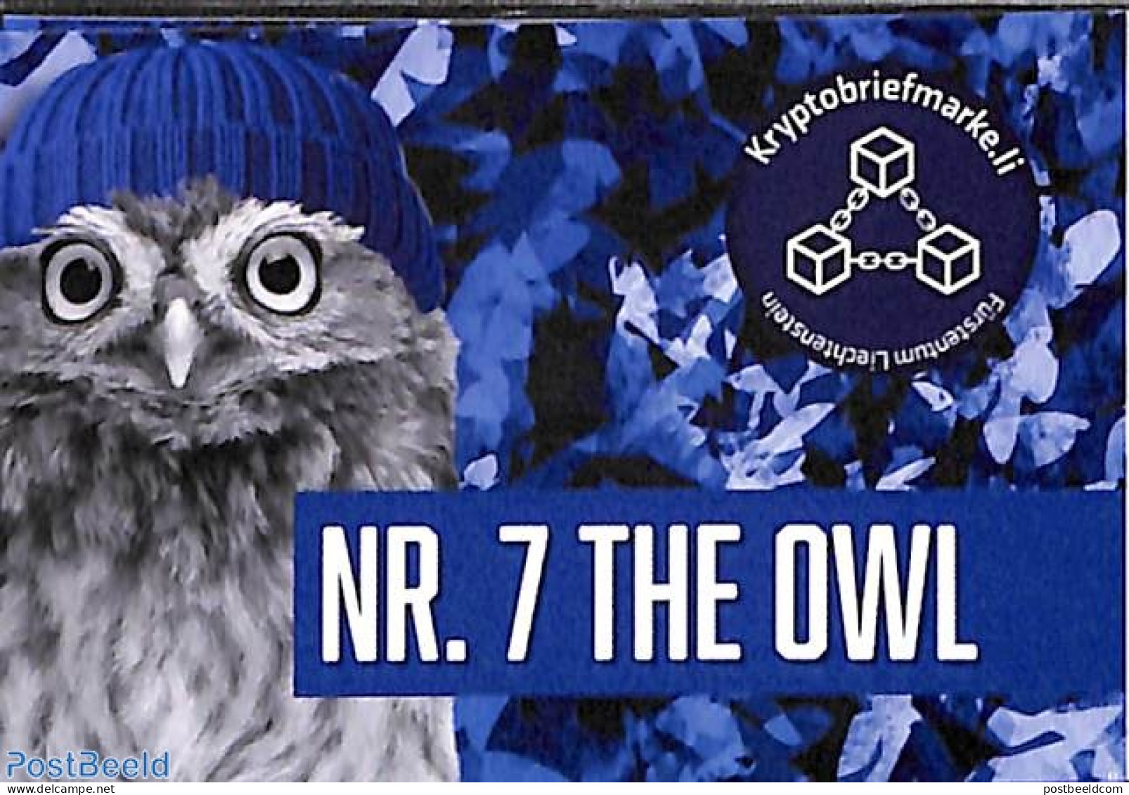 Liechtenstein 2024 Crypto Stamp No. 7, Owl, Mint NH, Nature - Various - Birds - Owls - Crypto Stamps - Neufs